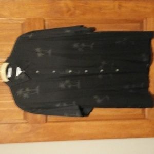 pierre cardin mens size M short sleeve casual shirt with palm trees 🌴 vintage